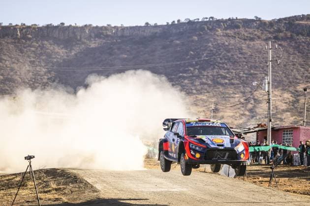 06 Dani SORDO (ESP), Candido CARRERA (ESP), HYUNDAI SHELL MOBIS WORLD RALLY TEAM, HYUNDAI i20 N Rally1 Hybrid, WRC, Motorsport Rallye, WM action during the Rally Guanajuato Mexico 2023, 3rd round of the 2023 WRC World Rally Car Championship, from March 16 to 19, 2023 at Leon, Guanajuato, in Mexico - AUTO - WRC - RALLY GUANAJUATO MEXICO 2023 DPPI Panoramic RPPA_2023_03_Mexico_471