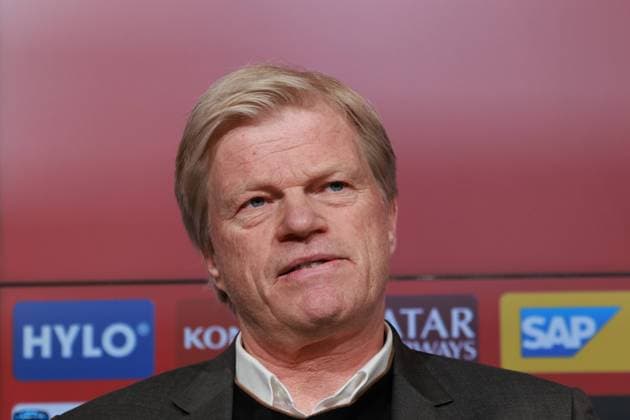 Neuer Trainer, Thomas Tuchel, Vorstands-Vorsitzender, Oliver Kahn, und Sportdirektor, Hasan Salihamidzic, Pressekonferenz, Vorstellung, Portraet, Portrait, Fussball 1. BL FC Bayern Muenchen 25.03.2023 Allianz Arena FOTO: Mladen Lackovic LakoPress