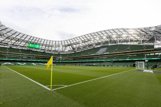 Mandatory Credit: Photo by Paul Greenwood Shutterstock (13847018c) A general view inside the Aviva stadium ahead of kick-off Republic of Ireland v France, UEFA European Championship, EM, Europameisterschaft 2024 Qualifying, Group B, Football, Aviva Stadium, Dublin, Ireland - 27 Mar 2023 EDITORIAL USE ONLY No use with unauthorised audio, video, data, fixture lists, club league logos or live services. Online in-match use limited to 120 images, no video emulation. No use in betting, games or single club league player publications. Republic of Ireland v France, UEFA European Championship 2024 Qualifying, Group B, Football, Aviva Stadium, Dublin, Ireland - 27 Mar 2023 EDITORIAL USE ONLY No use with unauthorised audio, video, data, fixture lists, club league logos or live services. Online in-match use limited to 120 images, no video emulation. No use in betting, games or single club league player publications. Copyright: xPaulxGreenwood Shutterstockx 13847018c