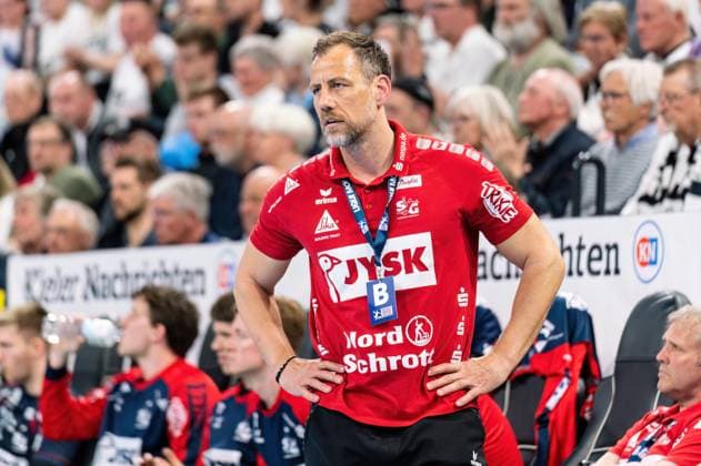Maik Machulla (SG Flensburg-Handewitt, Trainer) THW Kiel vs. SG Flensburg-Handewitt, Handball, Bundesliga, Spieltag 27, Saison 2022 2023, 23.04.2023 -Pressefoto Marcel von Fehrn THW Kiel vs. SG Flensburg-Handewitt, Handball, Bundesliga, Spieltag 27, Saison 2022 2023, 23.04.2023 Kiel Copyright: xEibner-Pressefoto MarcelxvonxFehrnx EP_EER