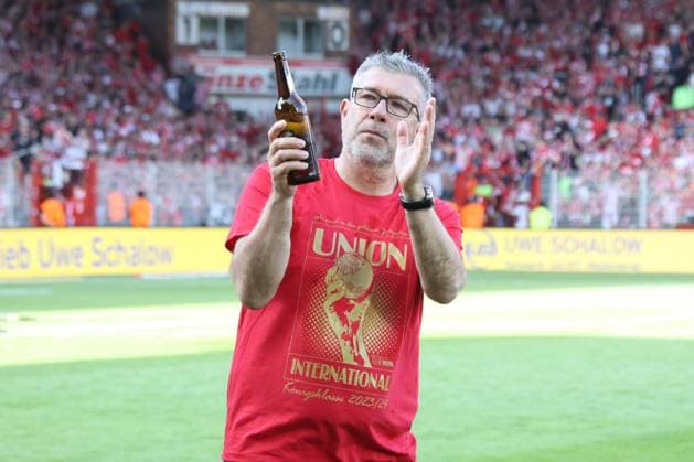 DEU, DFL, 1. FBL, 1.FC Union vs. Werder Bremen, 27.05.2023, Stadion Alte Foersterei, Berlin, DEU, DFL, 1. FBL, 1.FC Union vs. Werder Bremen, im Bild: Cheftrainer (Head Coach) Urs Fischer(1.FC Union Berlin) DFL - regulations prohibit any use of Photographs as image sequences and or quasi-video Foto: Juergen Engler nordphoto GmbH