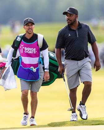 May 28, 2023, Potomac Falls, Virginia, USA: HAROLD VARNER III approaches the eighteenth hole during the final round of the LIV Golf DC event at Trump National Golf Club. Potomac Falls USA - ZUMAb237 20230528_znp_b237_019 Copyright: xRobertxBlakleyx