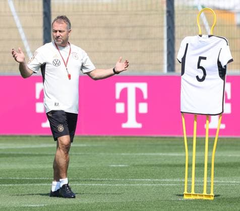 Hansi Flick, Bundestrainer, Training DFB Nationalmannschaft, 9.6.2023, Frankfurt, DFB-Campus, Training DFB Nationalmannschaft, 8.6.2023, Frankfurt, DFB-Campus, Frankfurt Copyright: xEibner-Pressefoto JoergxNiebergax EP_EER