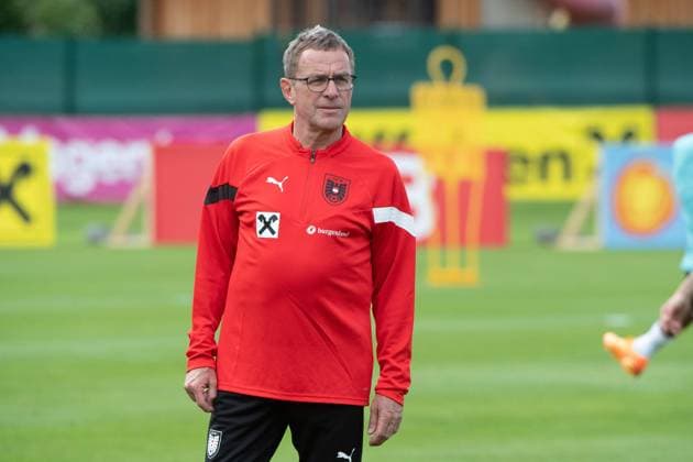 11.06.2023, Windischgarsten, AUT, UEFA EM Qualifikation, Vorbereitung Team Österreich, Training, im Bild Ralf Rangnick (GER, ÖFB Teamchef) during a training session of Austrian National Footballteam prior to the UEFA European Championship, EM, Europameisterschaft qualification, group F match between Belgium and Austria in in Windischgarsten, Austria on 2023 06 11. P Expa Windischgarsten