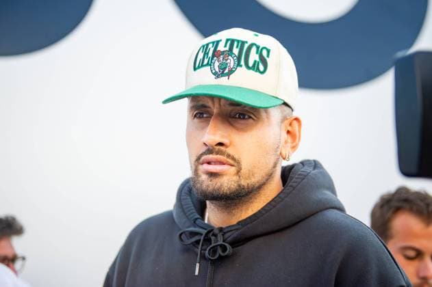 Nick Kyrgios (AUS) BOSS Open ATP, Tennis Herren 250 Stuttgart 2023, Tennis, BOSS Open, ATP 250, Stuttgart, Tennisturnier, Profisport, Tenniswettbewerb, Tennisspieler, Tennisplatz, Tennismatch, Sportevent, Rasenturnier, ATP Tour, Tennisturnier in Stuttgart, 12.06.2023, Stuttgart (Weissenhof), DEU BOSS Open ATP 250 Stuttgart 2023, 12.06.2023, Stuttgart (Weissenhof), DEU Stuttgart Copyright: xSandyxDinkelackerx EP_SDR