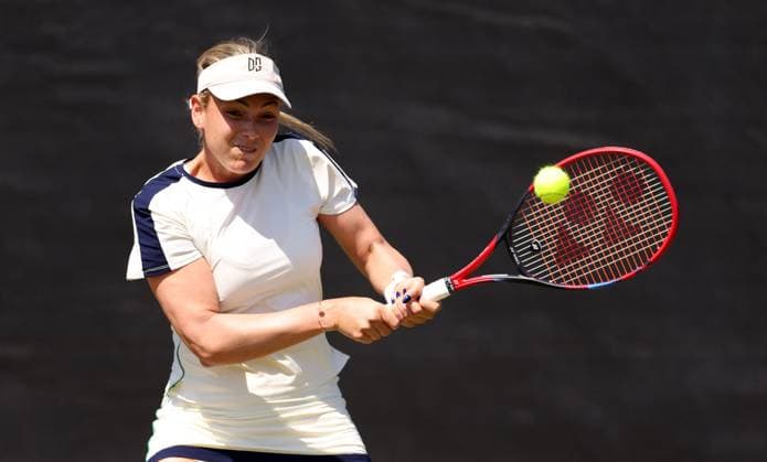 Mandatory Credit: Photo by Ryan Browne Shutterstock (13961285v) Donna Vekic of Croatia in her round of 16 match against Viktorija Golubic Switzerland. Rothesay Open, Day Three, Tennis, Nottingham Tennis Centre, Nottingham, UK - 14 Jun 2023 Rothesay Open, Day Three, Tennis, Nottingham Tennis Centre, Nottingham, UK - 14 Jun 2023 Copyright: xRyanxBrowne Shutterstockx 13961285v