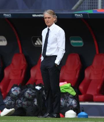 Spain v Italy, UEFA Nations League, Semi Final 2023, FC Twente Stadion, Enschede, Netherlands. - 15th June 2023. Roberto Mancini manager of Italy. - Spain v Italy, UEFA Nations League, Semi Final 2023, FC Twente Stadion, Enschede, Netherlands. - 15th June 2023. Enschede FC Twente Stadion Netherlands Copyright: xDanxWeirx CP_Spain_v_Italy_01