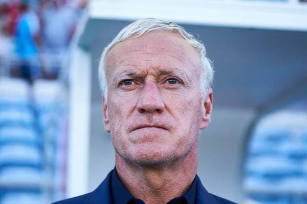 June 16, 2023, FARO, FARO, PORTUGAL: Didier Deschamps, head coach of France, looks on during the UEFA EURO, EM, Europameisterschaft,Fussball 2024 Qualifying Round match between Gibraltar and France at Algarve Stadium on June 16, 2023, in Faro, Portugal. FARO PORTUGAL - ZUMAa181 20230616_zaa_a181_103 Copyright: xJoaquinxCorcherox