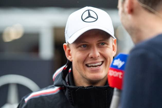 Mick Schumacher (GER, Mercedes AMG Petronas F1 Team, 47) beim Sky F1 Interview, CAN, Formel 1 Weltmeisterschaft, Grand Prix von Kanada, Circuit de Gilles Villeneuve Montreal, Freies Training, 17.06.2023 CAN, Formel 1 Weltmeisterschaft, Grand Prix von Kanada, Circuit de Gilles Villeneuve Montreal, Freies Training, 17.06.2023 Montreal Copyright: xEibner Memmlerx EP_MMR