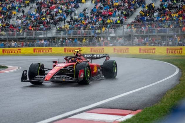 Carlos Sainz Junior (ESP, Scuderia Ferrari, 55) im Ferrari SF-23, CAN, Formel 1 Weltmeisterschaft, Grand Prix von Kanada, Circuit de Gilles Villeneuve Montreal, Freies Training, 17.06.2023 CAN, Formel 1 Weltmeisterschaft, Grand Prix von Kanada, Circuit de Gilles Villeneuve Montreal, Freies Training, 17.06.2023 Montreal Copyright: xEibner Memmlerx EP_MMR