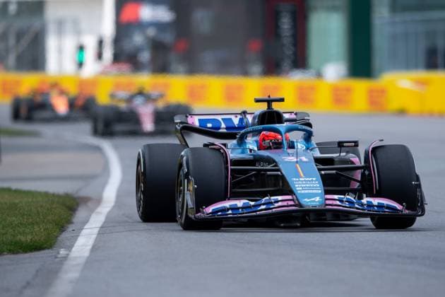 Esteban Ocon (FRA, BWT Alpine F1 Team, 31) im Alpine A523, CAN, Formel 1 Weltmeisterschaft, Grand Prix von Kanada, Circuit de Gilles Villeneuve Montreal, Rennen, 18.06.2023 CAN, Formel 1 Weltmeisterschaft, Grand Prix von Kanada, Circuit de Gilles Villeneuve Montreal, Rennen, 18.06.2023 Montreal Copyright: xEibner Memmlerx EP_MMR
