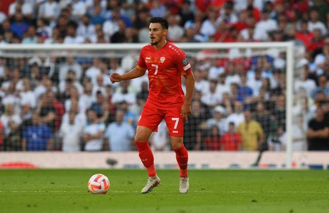 Mandatory Credit: Photo by Anna Gowthorpe Shutterstock (13975202bq) Elif Elmas of North Macedonia England v North Macedonia, UEFA European Championship, EM, Europameisterschaft 2024 Qualifying, Group C, Football, Old Trafford, Manchester, UK - 19 June 2023 EDITORIAL USE ONLY No use with unauthorised audio, video, data, fixture lists, club league logos or live services. Online in-match use limited to 120 images, no video emulation. No use in betting, games or single club league player publications. England v North Macedonia, UEFA European Championship 2024 Qualifying, Group C, Football, Old Trafford, Manchester, UK - 19 June 2023 EDITORIAL USE ONLY No use with unauthorised audio, video, data, fixture lists, club league logos or live services. Online in-match use limited to 120 images, no video emulation. No use in betting, games or single club league player publications. Copyright: xAnnaxGowthorpe Shutterstockx 13975202bq
