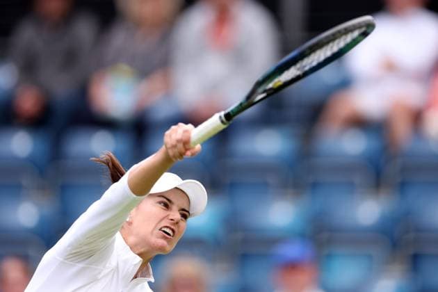 Mandatory Credit: Photo by Ryan Browne Shutterstock (13977104ao) Sorana Cirstea of Romania during her round of 16 match. Rothesay Classic, Day Four, Tennis, Edgbaston Priory Club, Birmingham, UK - 22 Jun 2023 Rothesay Classic, Day Four, Tennis, Edgbaston Priory Club, Birmingham, UK - 22 Jun 2023 Copyright: xRyanxBrowne Shutterstockx 13977104ao