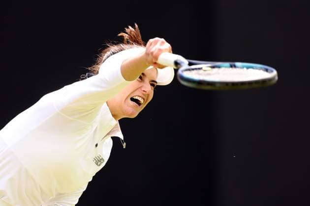 Mandatory Credit: Photo by Ryan Browne Shutterstock (13977104at) Sorana Cirstea of Romania during her round of 16 match. Rothesay Classic, Day Four, Tennis, Edgbaston Priory Club, Birmingham, UK - 22 Jun 2023 Rothesay Classic, Day Four, Tennis, Edgbaston Priory Club, Birmingham, UK - 22 Jun 2023 Copyright: xRyanxBrowne Shutterstockx 13977104at