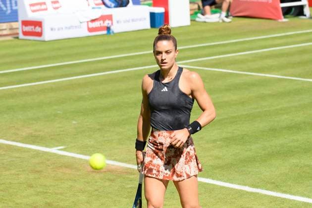 Maria Sakkari - Tennisspielerin, GER, Berlin, QF, Tennis bett1open, WTA, Tennis Damen 500, Saison 2022 2023, 24.06.23, 2023, Steffi Graf Stadion, GER, Berlin, QF, Tennis bett1open, WTA 500, Saison 2022 2023, 24.06.23, 2023, Steffi Graf Stadion, Foto: Eibner-Pressefoto Uwe Koch Berlin Copyright: xEibner-Pressefoto UwexKochx EP_UKH