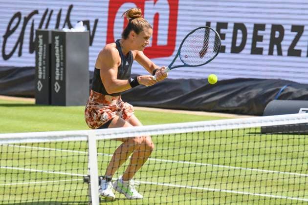 Maria Sakkari - Tennisspielerin, GER, Berlin, QF, Tennis bett1open, WTA, Tennis Damen 500, Saison 2022 2023, 24.06.23, 2023, Steffi Graf Stadion, GER, Berlin, QF, Tennis bett1open, WTA 500, Saison 2022 2023, 24.06.23, 2023, Steffi Graf Stadion, Foto: Eibner-Pressefoto Uwe Koch Berlin Copyright: xEibner-Pressefoto UwexKochx EP_UKH