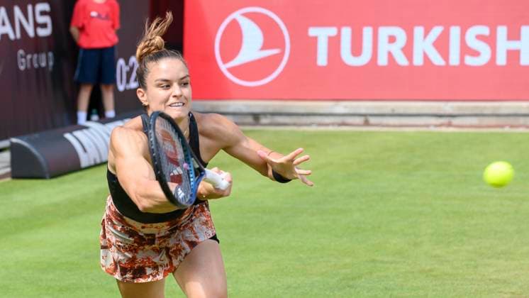 Maria Sakkari - Tennisspielerin, GER, Berlin, QF, Tennis bett1open, WTA, Tennis Damen 500, Saison 2022 2023, 24.06.23, 2023, Steffi Graf Stadion, GER, Berlin, QF, Tennis bett1open, WTA 500, Saison 2022 2023, 24.06.23, 2023, Steffi Graf Stadion, Foto: Eibner-Pressefoto Uwe Koch Berlin Copyright: xEibner-Pressefoto UwexKochx EP_UKH