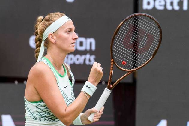 Petra Kvitova - Tennisspielerin, Jubel, Freude, GER, Berlin, Finale, Tennis bett1open, WTA, Tennis Damen 500, Saison 2022 2023, 25.06.23, 2023, Steffi Graf Stadion, GER, Berlin, Finale, Tennis bett1open, WTA 500, Saison 2022 2023, 25.06.23, 2023, Steffi Graf Stadion, Foto: Eibner-Pressefoto Uwe Koch Berlin Copyright: xEibner-Pressefoto UwexKochx EP_UKH
