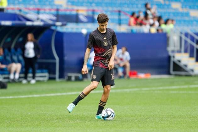 UEFA U21, U 21 EM, Deutschland - England, 3. Gruppenspiel, 28.06.2023, Batumi Denis HUSEINBASIC ( 18, Deutschland, 1. FC Koeln), UEFA U21-Fussball-Europameisterschaft in Rumaenien und Georgien, Deutschland - England, 3. Gruppenspiel, 28.06.2023, Batumi Copyright: xBEAUTIFULxSPORTS Meuselx
