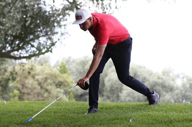 Mandatory Credit: Photo by James Marsh Shutterstock (13987420bi) Adrian Meronk of Poland takes a drop on the 6th hole during his round. Betfred British Masters, Day One, Golf, The Belfry Golf Club, Sutton Coldfield, UK - 29 Jun 2023 Betfred British Masters, Day One, Golf, The Belfry Golf Club, Sutton Coldfield, UK - 29 Jun 2023 Copyright: xJamesxMarsh Shutterstockx 13987420bi