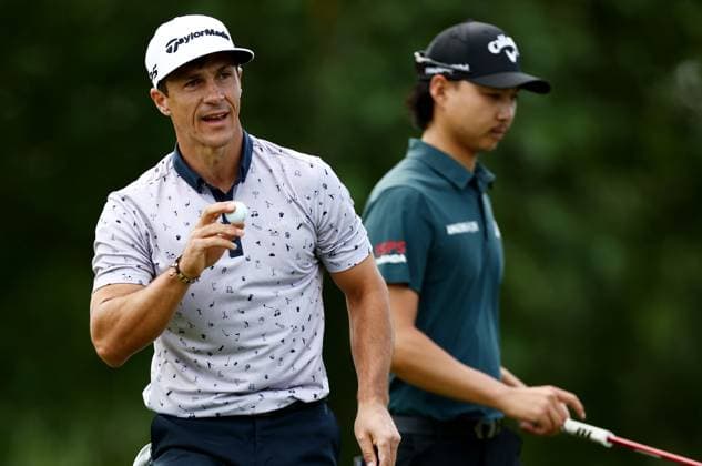 Mandatory Credit: Photo by James Marsh Shutterstock (13987420cn) Thorbjorn Olesen of Denmark during his round. Betfred British Masters, Day One, Golf, The Belfry Golf Club, Sutton Coldfield, UK - 29 Jun 2023 Betfred British Masters, Day One, Golf, The Belfry Golf Club, Sutton Coldfield, UK - 29 Jun 2023 Copyright: xJamesxMarsh Shutterstockx 13987420cn