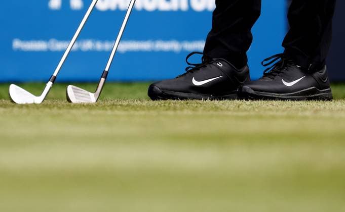 Mandatory Credit: Photo by James Marsh Shutterstock (13987422af) Min Woo Lee of Australia seen with two clubs on the 14th hole. Betfred British Masters, Day Two, Golf, The Belfry Golf Club, Sutton Coldfield, UK - 30 Jun 2023 Betfred British Masters, Day Two, Golf, The Belfry Golf Club, Sutton Coldfield, UK - 30 Jun 2023 Copyright: xJamesxMarsh Shutterstockx 13987422af