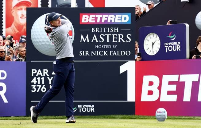 Mandatory Credit: Photo by James Marsh Shutterstock (13987422da) Justin Rose of England on the 1st tee. Betfred British Masters, Day Two, Golf, The Belfry Golf Club, Sutton Coldfield, UK - 30 Jun 2023 Betfred British Masters, Day Two, Golf, The Belfry Golf Club, Sutton Coldfield, UK - 30 Jun 2023 Copyright: xJamesxMarsh Shutterstockx 13987422da