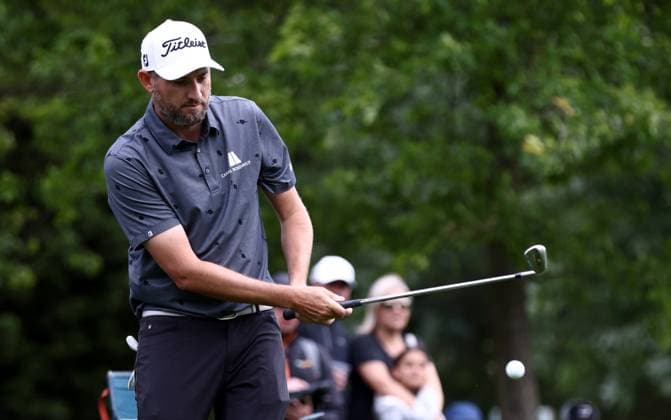 Mandatory Credit: Photo by James Marsh Shutterstock (13987427l) Gunner Wiebe of USA during his round. Betfred British Masters, Day Four, Golf, The Belfry Golf Club, Sutton Coldfield, UK - 02 Jul 2023 Betfred British Masters, Day Four, Golf, The Belfry Golf Club, Sutton Coldfield, UK - 02 Jul 2023 Copyright: xJamesxMarsh Shutterstockx 13987427l