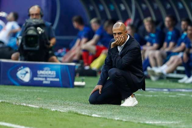 UEFA U21, U 21 EM, England - Israel, Halbfinale, 05.07.2023, Batumi Guy LUZON (Israel, Cheftrainer), UEFA U21-Fussball-Europameisterschaft in Rumaenien und Georgien, England - Israel, Halbfinale, 05.07.2023, Adjarabet Arena, Batumi Copyright: xBEAUTIFULxSPORTS Meuselx