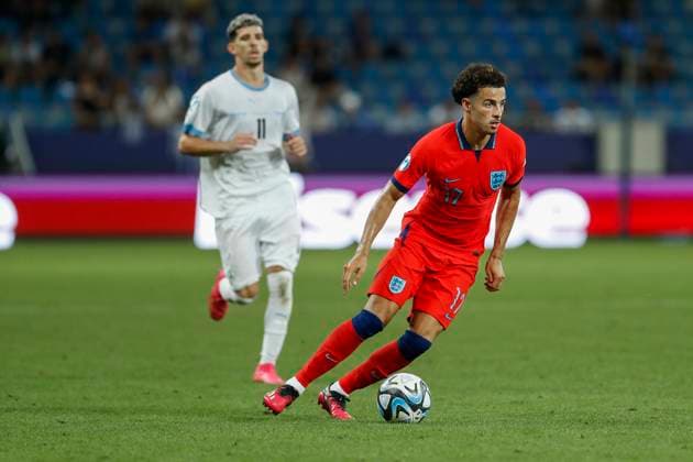 UEFA U21, U 21 EM, England - Israel, Halbfinale, 05.07.2023, Batumi Curtis JONES ( 17, England), UEFA U21-Fussball-Europameisterschaft in Rumaenien und Georgien, England - Israel, Halbfinale, 05.07.2023, Adjarabet Arena, Batumi Copyright: xBEAUTIFULxSPORTS Meuselx