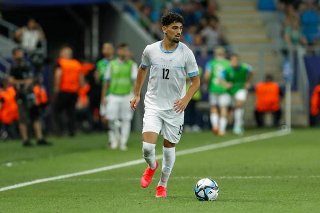 UEFA U21, U 21 EM, England - Israel, Halbfinale, 05.07.2023, Batumi Roy REVIVO ( 12, Israel), UEFA U21-Fussball-Europameisterschaft in Rumaenien und Georgien, England - Israel, Halbfinale, 05.07.2023, Adjarabet Arena, Batumi Copyright: xBEAUTIFULxSPORTS Meuselx