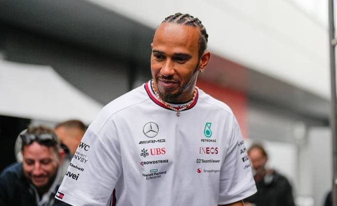 Mandatory Credit: Photo by Dave Shopland Shutterstock (13998246e) Great Britain s Lewis Hamilton on his way to press conference, PK, Pressekonferenz Formula 1 Aramco British Grand Prix, Practice Day, Formula 1, Silverstone Circuit, Northamptonshire, UK - 06 Jul 2023 Formula 1 Aramco British Grand Prix, Practice Day, Formula 1, Silverstone Circuit, Northamptonshire, UK - 06 Jul 2023 Copyright: xDavexShopland Shutterstockx 13998246e