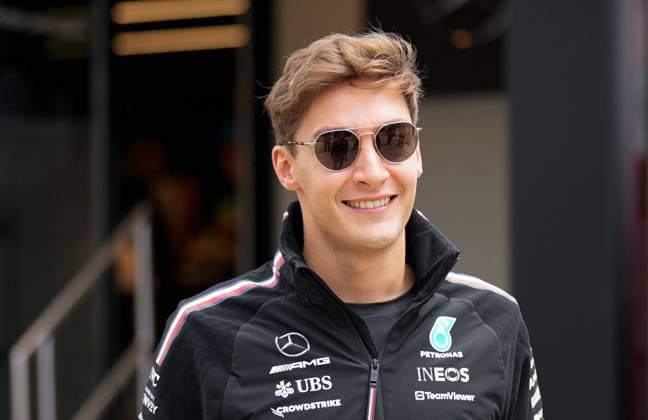 Mandatory Credit: Photo by Dave Shopland Shutterstock (13998246q) Mercedes Driver Great Britain s George Russell Formula 1 Aramco British Grand Prix, Practice Day, Formula 1, Silverstone Circuit, Northamptonshire, UK - 06 Jul 2023 Formula 1 Aramco British Grand Prix, Practice Day, Formula 1, Silverstone Circuit, Northamptonshire, UK - 06 Jul 2023 Copyright: xDavexShopland Shutterstockx 13998246q