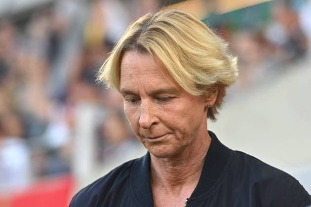 Martina VOSS-TECKLENBURG (Bundestrainerin GER), Enttaeuschung,Frust,enttaeuscht, frustriert,niedergeschlagen, Einzelbild,angeschnittenes Einzelmotiv,Portraet,Portrait,Porträt. Deutschland (GER) -Sambia (ZMB) 2-3 am 07.07.2023, Sportpark Ronhof Thomas Sommer in Fuerth,