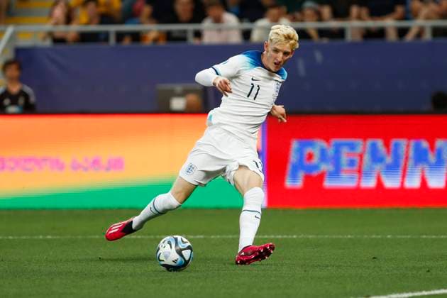 UEFA U21, U 21 EM, England - Spanien, Finale, 08.07.2023, Batumi Anthony GORDON ( 11, England), UEFA U21-Fussball-Europameisterschaft in Rumaenien und Georgien, England - Spanien, Finale, 08.07.2023, Adjarabet Arena, Batumi Copyright: xBEAUTIFULxSPORTS Meuselx