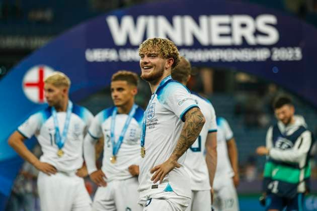 UEFA U21, U 21 EM, England - Spanien, Finale, 08.07.2023, Batumi Harvey ELLIOTT ( 19, England), UEFA U21-Fussball-Europameisterschaft in Rumaenien und Georgien, England - Spanien, Finale, 08.07.2023, Adjarabet Arena, Batumi Copyright: xBEAUTIFULxSPORTS Meuselx