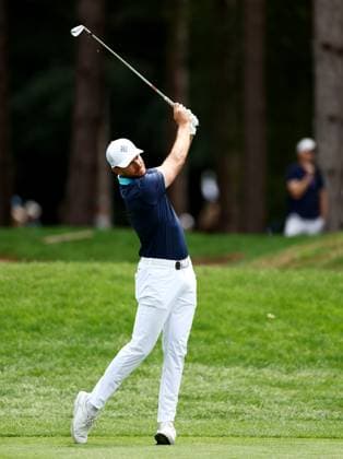 Mandatory Credit: Photo by James Marsh Shutterstock (13995950e) Laurie Canter of England and team Majesticks GC during his round. LIV Golf Invitational London, Day Three, Golf, Centurion Club, Hemel Hempstead, UK - 09 Jul 2023 LIV Golf Invitational London, Day Three, Golf, Centurion Club, Hemel Hempstead, UK - 09 Jul 2023 Copyright: xJamesxMarsh Shutterstockx 13995950e
