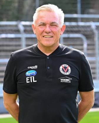 Olaf Jansen (Viktoria Koeln, Trainer). Viktoria Koeln, Fussball, 3. Liga, Portraettermin 2023 24, 12.07.2023 DFB DFL Regulations prohibit any use of Photographs as image sequences and or quasi-video X, Viktoria Koeln, Fussball, 3. Liga, Portraetermin 2023 2024, 12.07.2023 Köln Copyright: xEibner-Pressefoto ThomasxHaeslerx EP_EER