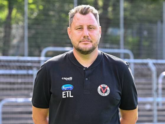Markus Brzenska (Viktoria Koeln, Co-Trainer). Viktoria Koeln, Fussball, 3. Liga, Portraettermin 2023 24, 12.07.2023 DFB DFL Regulations prohibit any use of Photographs as image sequences and or quasi-video X, Viktoria Koeln, Fussball, 3. Liga, Portraetermin 2023 2024, 12.07.2023 Köln Copyright: xEibner-Pressefoto ThomasxHaeslerx EP_EER