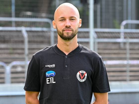 Dean Woodburn (Viktoria Koeln, Uebergangstrainer). Viktoria Koeln, Fussball, 3. Liga, Portraettermin 2023 24, 12.07.2023 DFB DFL Regulations prohibit any use of Photographs as image sequences and or quasi-video X, Viktoria Koeln, Fussball, 3. Liga, Portraetermin 2023 2024, 12.07.2023 Köln Copyright: xEibner-Pressefoto ThomasxHaeslerx EP_EER