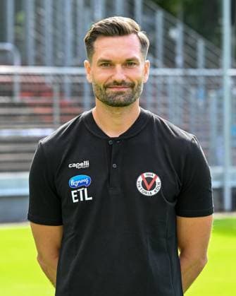 Ben Srenk (Viktoria Koeln, Physiotherapeut). Viktoria Koeln, Fussball, 3. Liga, Portraettermin 2023 24, 12.07.2023 DFB DFL Regulations prohibit any use of Photographs as image sequences and or quasi-video X, Viktoria Koeln, Fussball, 3. Liga, Portraetermin 2023 2024, 12.07.2023 Köln Copyright: xEibner-Pressefoto ThomasxHaeslerx EP_EER