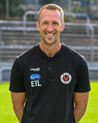 Tim Kruse (Viktoria Koeln, Physiotherapeut). Viktoria Koeln, Fussball, 3. Liga, Portraettermin 2023 24, 12.07.2023 DFB DFL Regulations prohibit any use of Photographs as image sequences and or quasi-video X, Viktoria Koeln, Fussball, 3. Liga, Portraetermin 2023 2024, 12.07.2023 Köln Copyright: xEibner-Pressefoto ThomasxHaeslerx EP_EER
