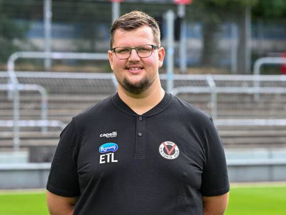 Hagen Pabst (Viktoria Koeln, Teammanagement). Viktoria Koeln, Fussball, 3. Liga, Portraettermin 2023 24, 12.07.2023 DFB DFL Regulations prohibit any use of Photographs as image sequences and or quasi-video X, Viktoria Koeln, Fussball, 3. Liga, Portraetermin 2023 2024, 12.07.2023 Köln Copyright: xEibner-Pressefoto ThomasxHaeslerx EP_EER
