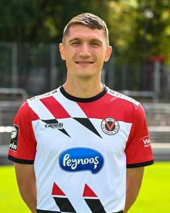 Christoph Greger (Viktoria Koeln, 15). Viktoria Koeln, Fussball, 3. Liga, Portraettermin 2023 24, 12.07.2023 DFB DFL Regulations prohibit any use of Photographs as image sequences and or quasi-video X, Viktoria Koeln, Fussball, 3. Liga, Portraetermin 2023 2024, 12.07.2023 Köln Copyright: xEibner-Pressefoto ThomasxHaeslerx EP_EER