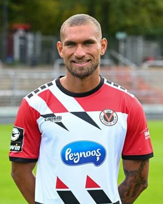 Kevin Lankford (Viktoria Koeln, 18). Viktoria Koeln, Fussball, 3. Liga, Portraettermin 2023 24, 12.07.2023 DFB DFL Regulations prohibit any use of Photographs as image sequences and or quasi-video X, Viktoria Koeln, Fussball, 3. Liga, Portraetermin 2023 2024, 12.07.2023 Köln Copyright: xEibner-Pressefoto ThomasxHaeslerx EP_EER