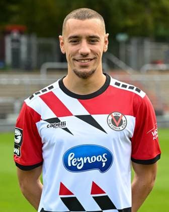 Suheyel Najar (Viktoria Koeln, 21). Viktoria Koeln, Fussball, 3. Liga, Portraettermin 2023 24, 12.07.2023 DFB DFL Regulations prohibit any use of Photographs as image sequences and or quasi-video X, Viktoria Koeln, Fussball, 3. Liga, Portraetermin 2023 2024, 12.07.2023 Köln Copyright: xEibner-Pressefoto ThomasxHaeslerx EP_EER
