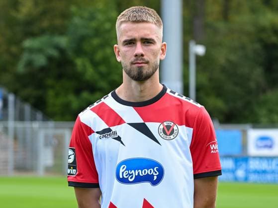 David Kubatta (Viktoria Koeln, 39). Viktoria Koeln, Fussball, 3. Liga, Portraettermin 2023 24, 12.07.2023 DFB DFL Regulations prohibit any use of Photographs as image sequences and or quasi-video X, Viktoria Koeln, Fussball, 3. Liga, Portraetermin 2023 2024, 12.07.2023 Köln Copyright: xEibner-Pressefoto ThomasxHaeslerx EP_EER