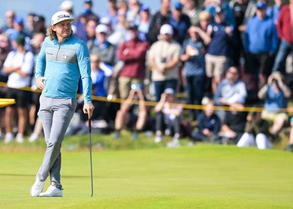 Mandatory Credit: Photo by Greig Cowie Shutterstock (14015622o) Cameron Smith on the 1st Green The British Open Championship, Day One, Golf, Royal Liverpool Golf Club, Liverpool, UK - 20 Jul 2023 The British Open Championship, Day One, Golf, Royal Liverpool Golf Club, Liverpool, UK - 20 Jul 2023 Copyright: xGreigxCowie Shutterstockx 14015622o