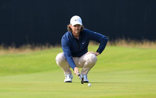 Mandatory Credit: Photo by Greig Cowie Shutterstock (14015622ab) Tommy Fleetwood on the 1st Green The British Open Championship, Day One, Golf, Royal Liverpool Golf Club, Liverpool, UK - 20 Jul 2023 The British Open Championship, Day One, Golf, Royal Liverpool Golf Club, Liverpool, UK - 20 Jul 2023 Copyright: xGreigxCowie Shutterstockx 14015622ab