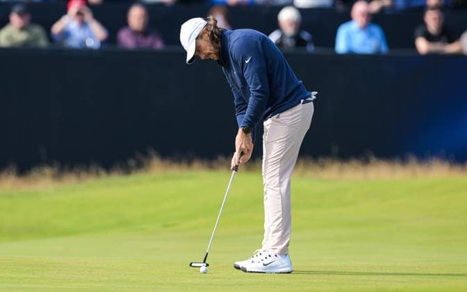 Mandatory Credit: Photo by Greig Cowie Shutterstock (14015622ac) Tommy Fleetwood on the 1st Green The British Open Championship, Day One, Golf, Royal Liverpool Golf Club, Liverpool, UK - 20 Jul 2023 The British Open Championship, Day One, Golf, Royal Liverpool Golf Club, Liverpool, UK - 20 Jul 2023 Copyright: xGreigxCowie Shutterstockx 14015622ac